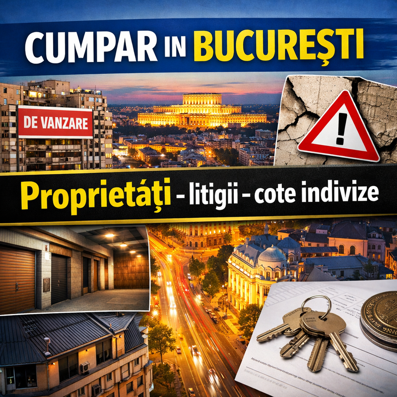 Anunt de achizitie - cumpar proprietati in Bucuresti